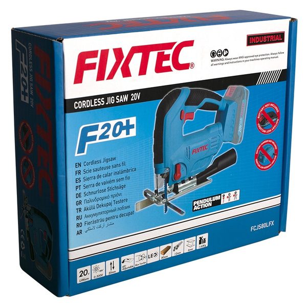 Đánh giá chi tiết về máy cưa, nhãn hiệu FIXTEC, model FCJS80LFX, hoạt động bằng pin