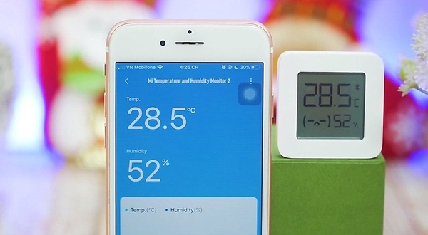 Thiết kế nhiệt kế đo nhiệt độ, độ ẩm Xiaomi Mijia 2