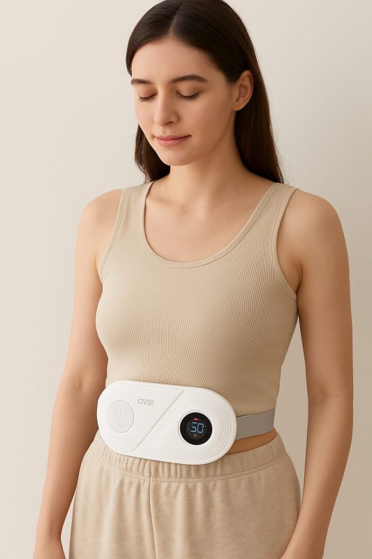 Máy massage chườm nóng OVIE giảm đau bụng kinh, đem đến sự dễ chịu khi sử dụng