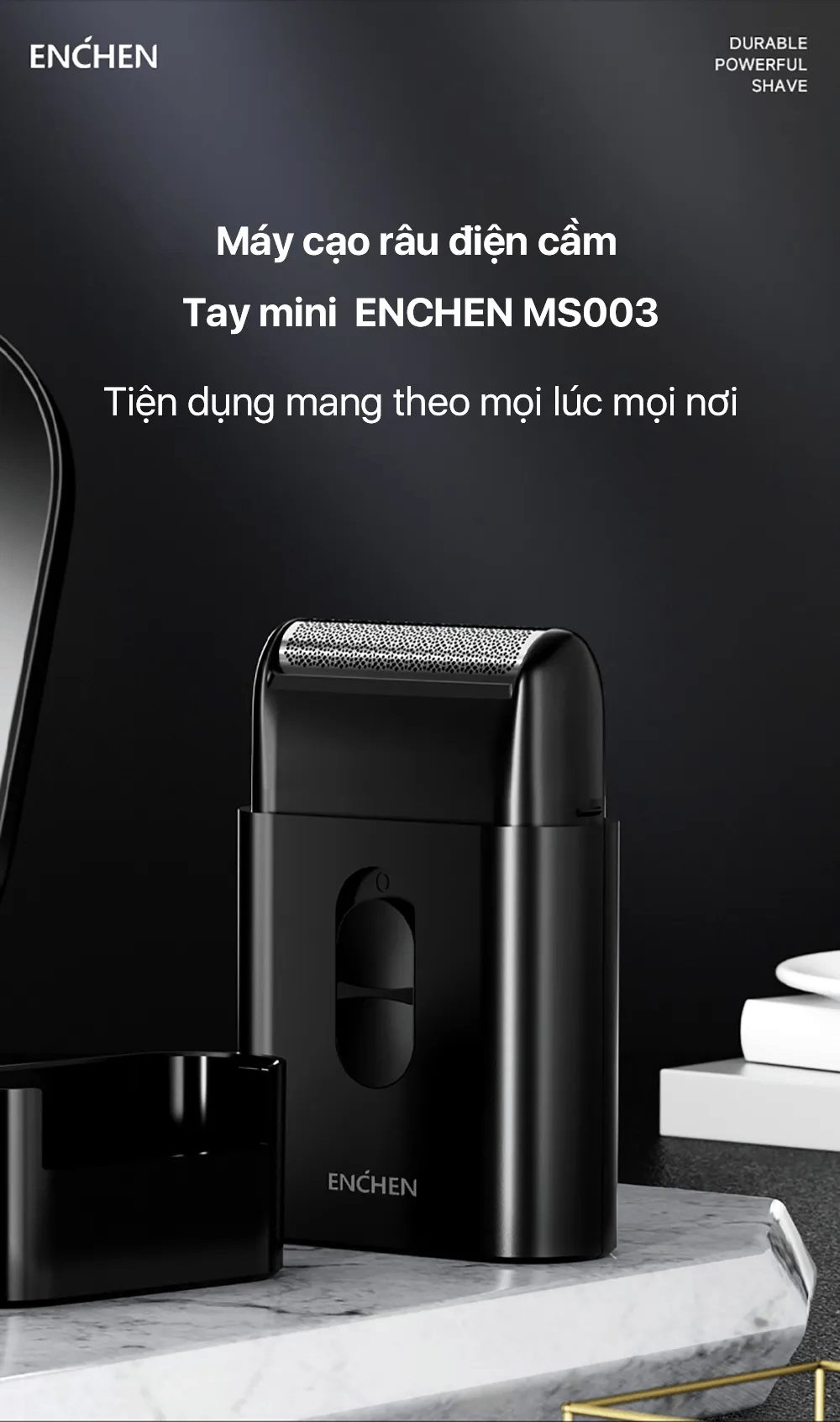 Tính năng nổi bật của máy cạo râu mini Xiaomi Enchen MS003