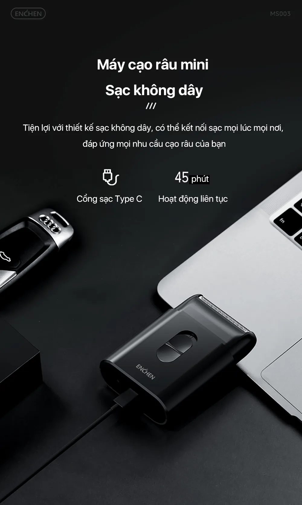 Pin sử dụng liên tục 45 phút