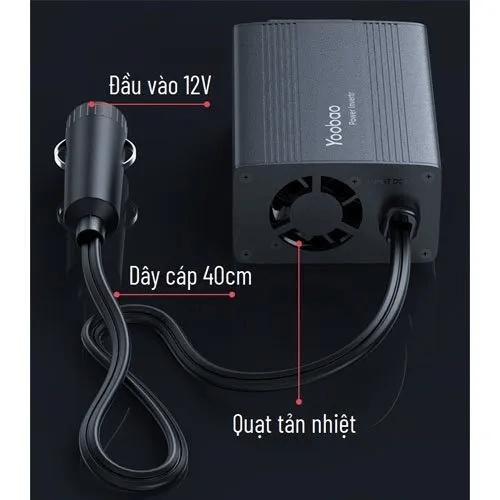biến tần ô tô Yoobao 150W