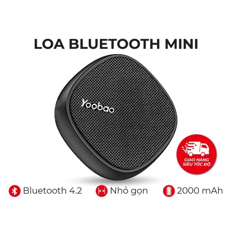 Loa Bluetooth mini Yoobao M1 - Dung lượng 2000mAh - Công suất 3W