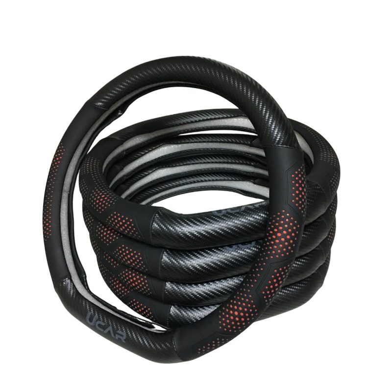 Bọc Vô Lăng Ô Tô UCAR Phù Hợp Cho Xe VF3 VF5 VF6 VF7 VF8 VF9,– Bền Bỉ, Chắc Tay, Hạn Chế Mồ Hôi, Tăng Tính Thẩm Mỹ