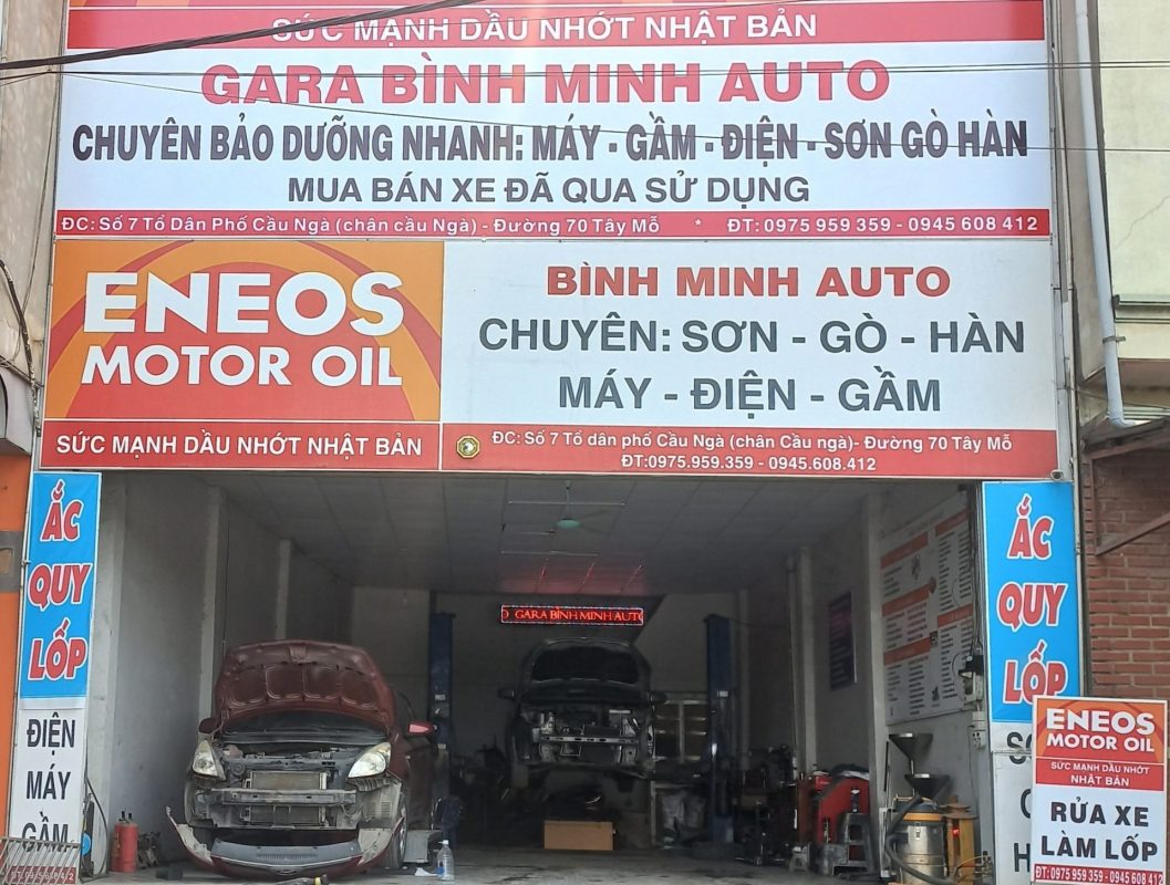 gara ô tô bình minh vinhomes smart city tây mô hà nội