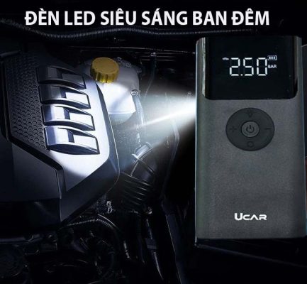 Kích bình ô tô với đèn led chiếu sáng