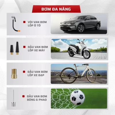 Chức năng bơm lốp vủa UCAR